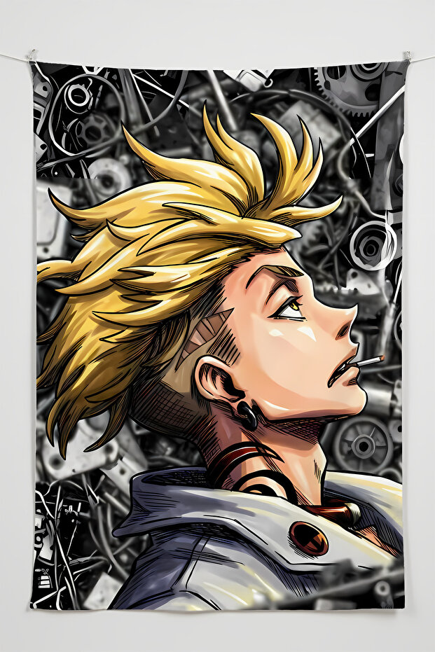 Gachiakuta Enjin Anime Wall Covering – Large Size Tapestry Room Decor High-Definition Printing