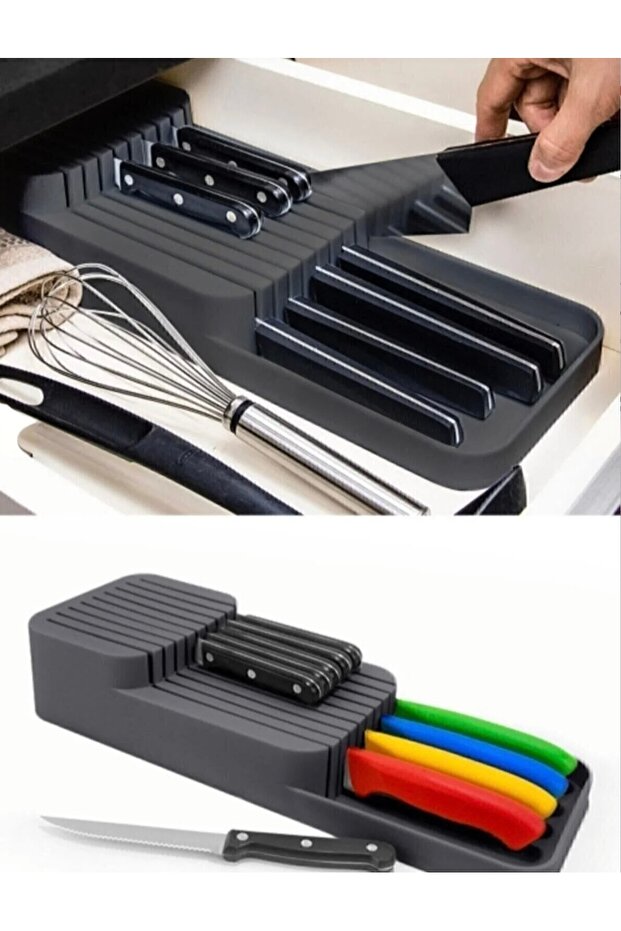 Drawer Knife Holder Organizer | New Generation Knife Holder Organizer Kitchen Gadget