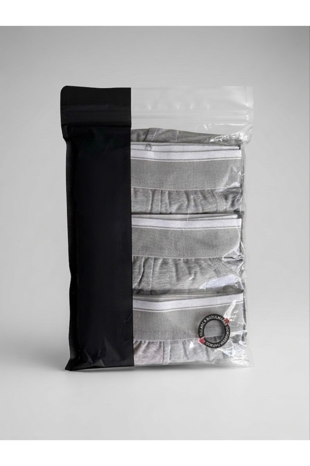 Gri Erkek Boxer 3’lü Paket