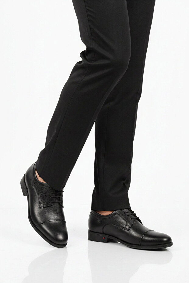 Black Genuine Leather Men's Classic Shoes