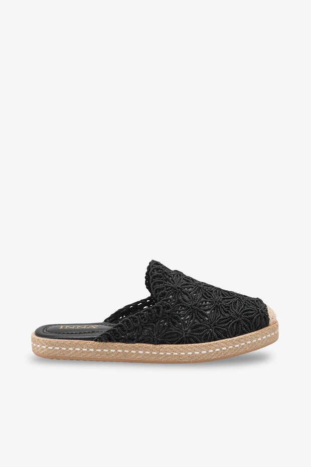 Livela Women's Espadrille Slippers - Black