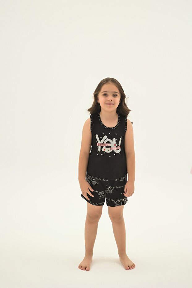 70002 Girls' Printed Shorts Set