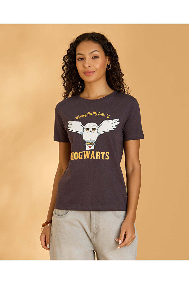 Women Brown Printed T-Shirt