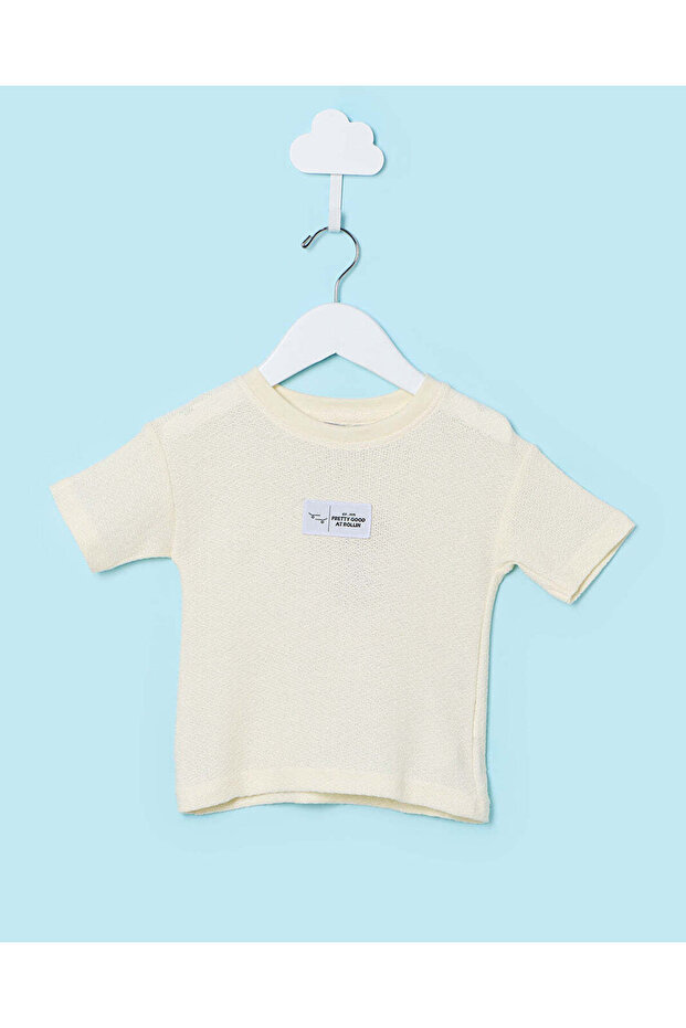 Infant Boys Yellow Printed T-Shirt