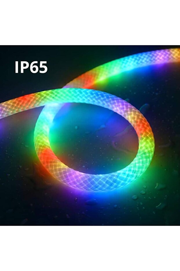 وحدة تحكم LotusLamp X الذكية للإضاءة LED RGB - تحكم عبر تطبيق البلوتوث وجهاز التحكم عن بعد - مزامنة الموسيقى ووظيفة التوقيت - 3