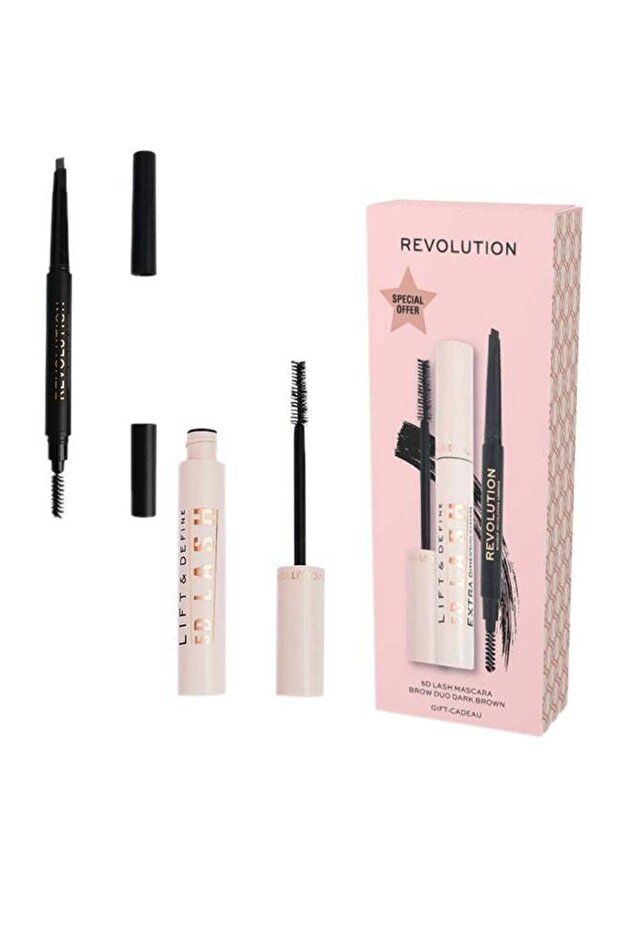 Makeup 5D Lash Mascara & Duo Brow Dark Brown