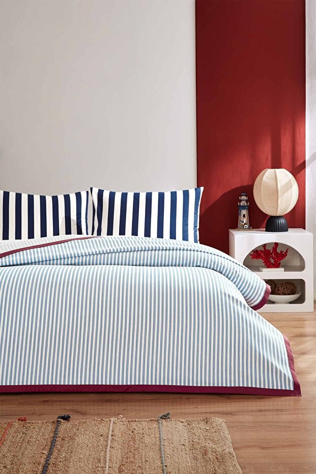 Cabana Line Double Elastic Sheet Pique Set