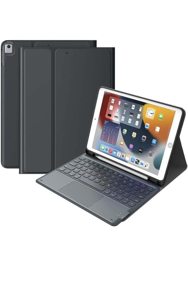 iPad Keyboard 9th Generation, Keyboard for iPad 8th Generation/7th Gen 10.2 Inch, Smart Trackpad, De