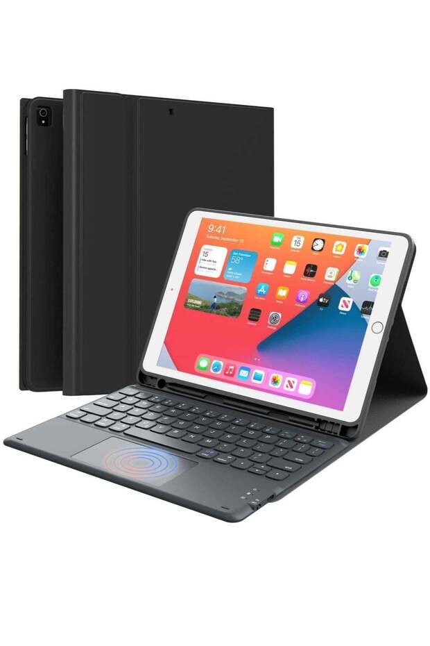 iPad Keyboard 9th Generation, Keyboard for iPad 8th Generation/7th Gen 10.2 Inch, Smart Trackpad, De