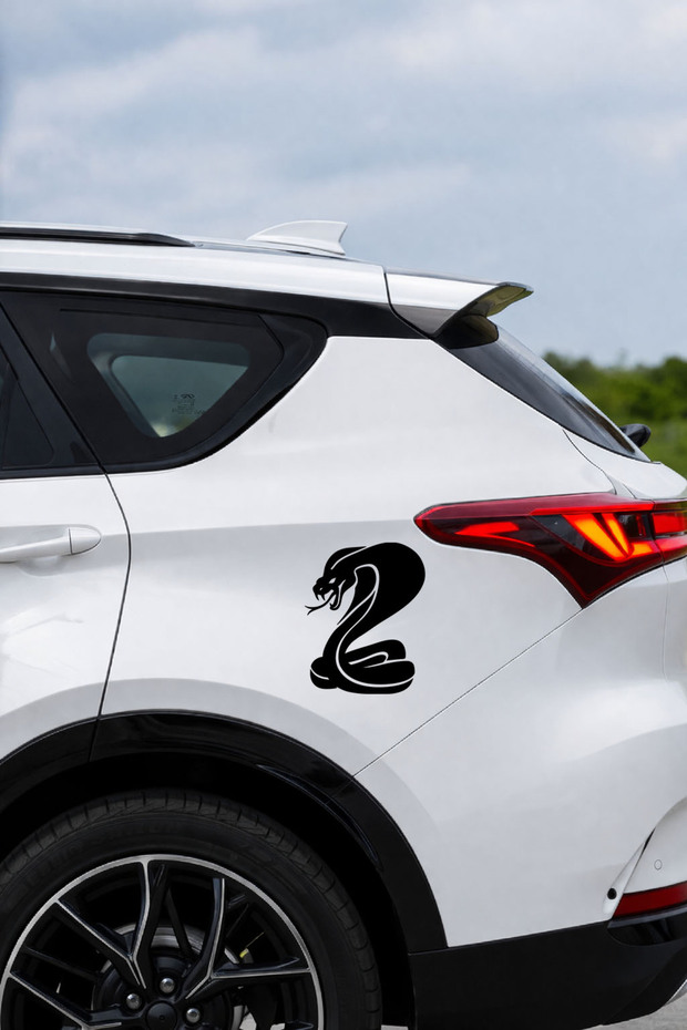 Snake Sticker - Cobra Car Sticker - Aggressive Vehicle Motor Sticker 12X15Cm