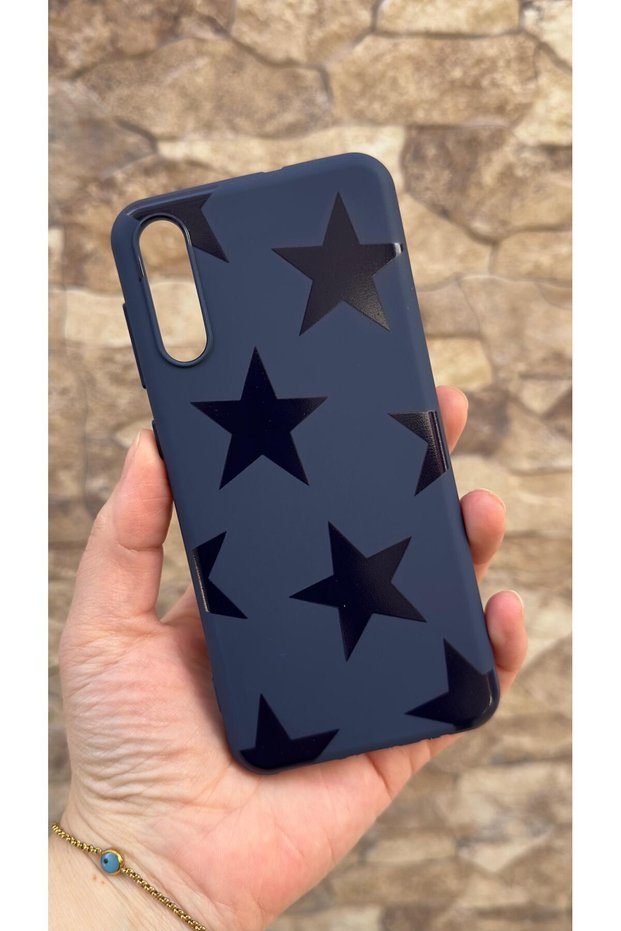 Samsung Galaxy A50 Compatible Star Silicone Shock Absorbing Classic Protected Rubber Case