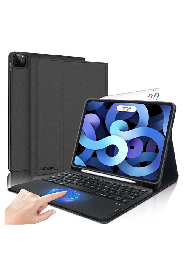 iPad Keyboard Case for iPad Air 4th Generation, Detachable Wireless Bluetooth Trackpad Keyboard, Sma