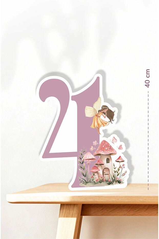Fairy Girl Themed 4 Year Old Figure Board - 4 Years Old (40 cm)