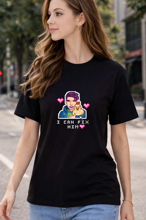 Stardew Valley Pixel Art T-Shirt – Unisex Oversize 100% Cotton Gamer Printed T-Shirt