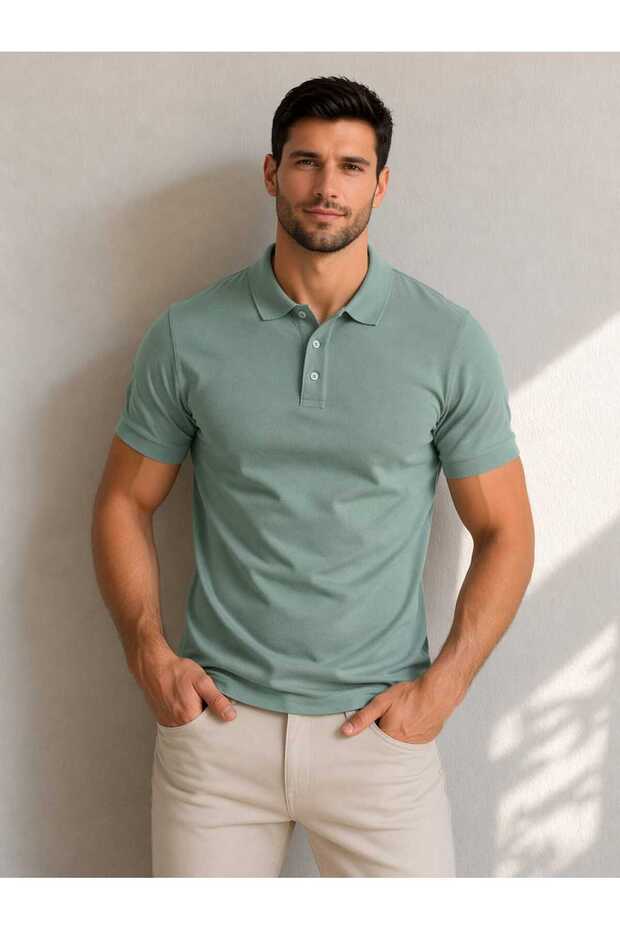Men's Polo Neck T-Shirt Pique Fabric | Comfortable Fit, Breathable, Casual and Stylish