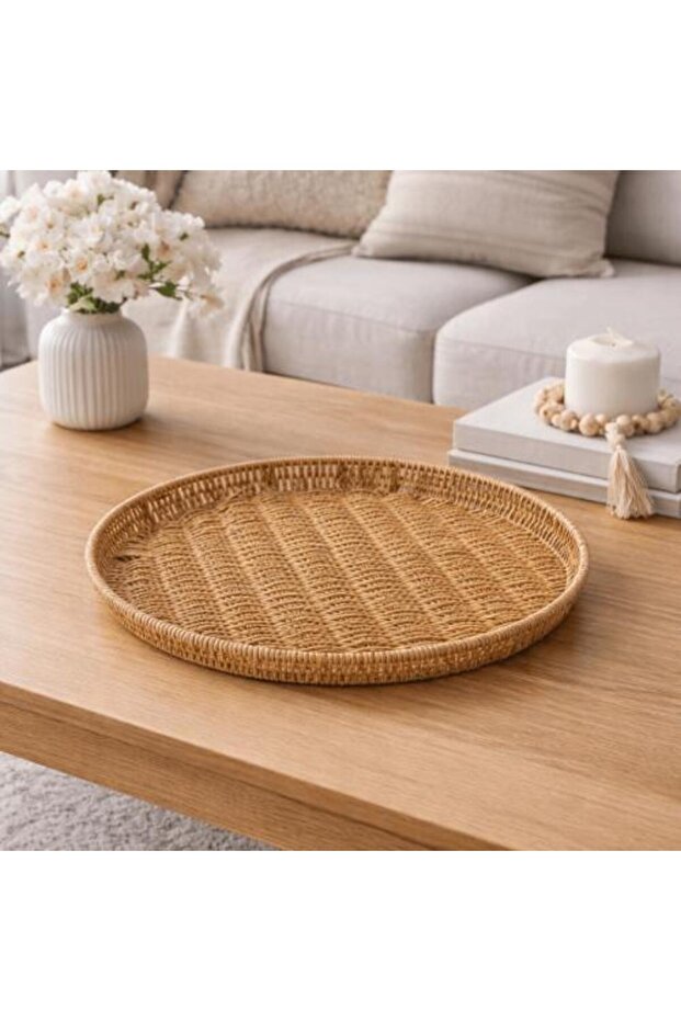 Artificial Rattan Serving Plate صحن تقديم رتان صناعي