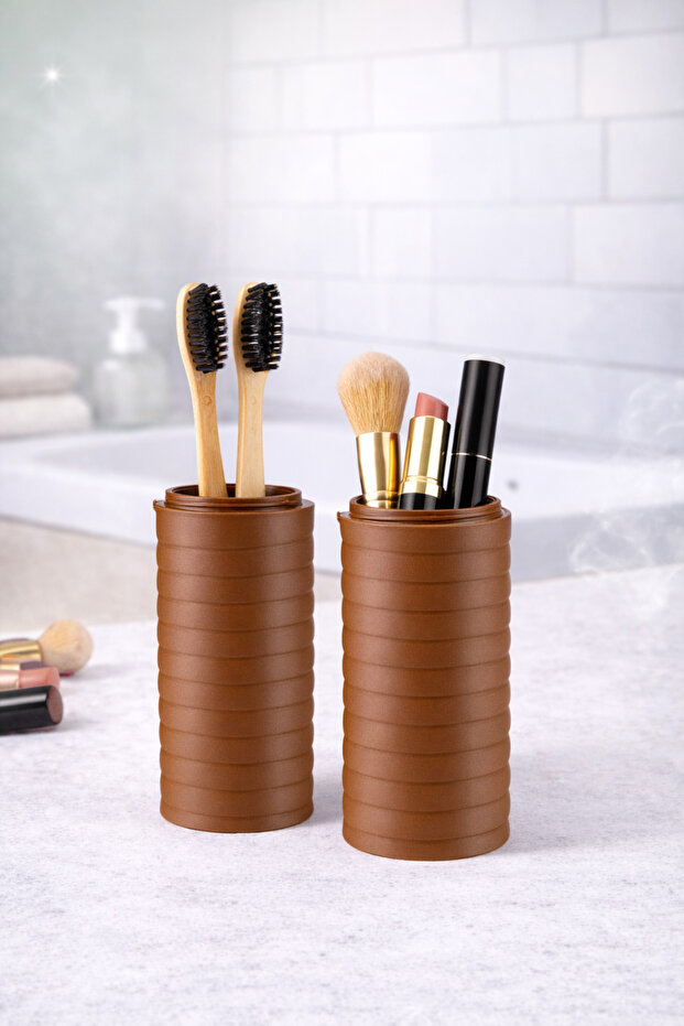 Travel Box-Toothbrush Box Green-Pink-Brown -Makeup Box