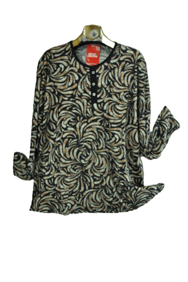 Plus Size Mother Combed Cotton Blouse