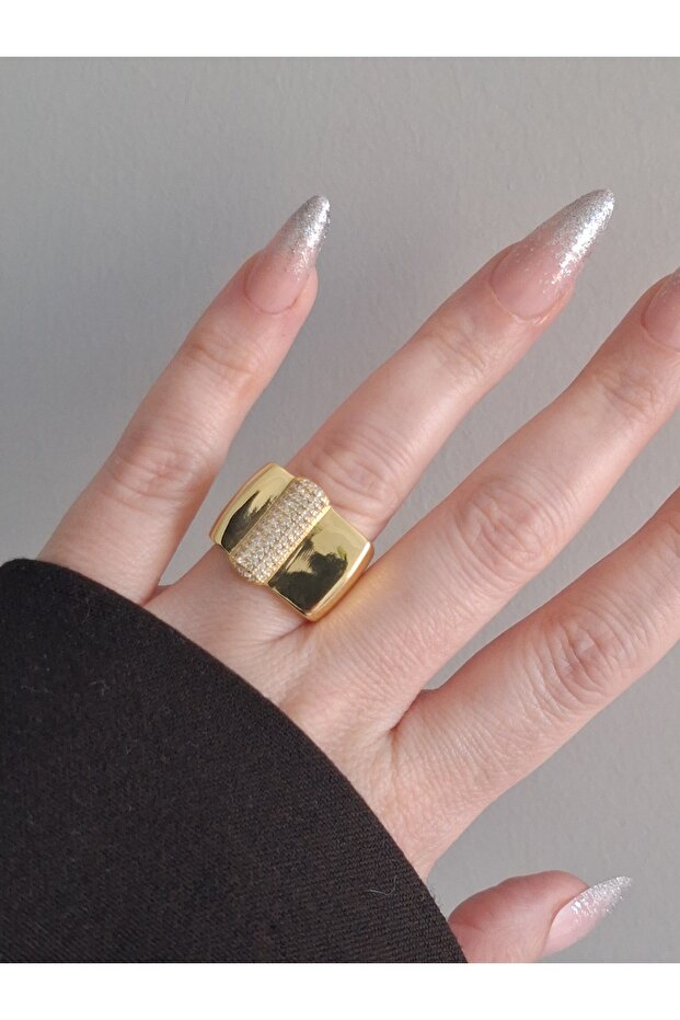 Steel Gold Luups Ring