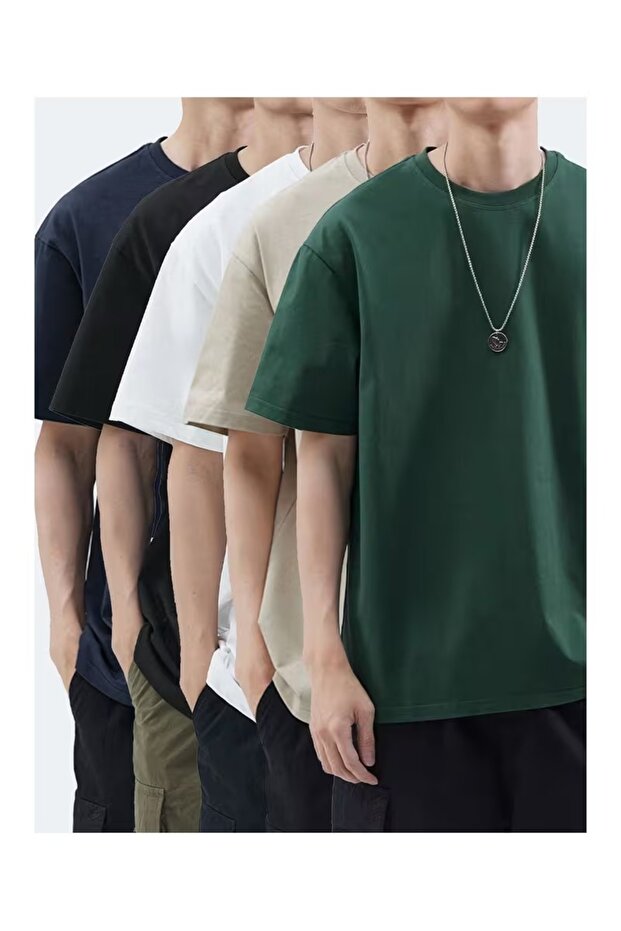 Set of 5 Men's Oversize T-Shirts
