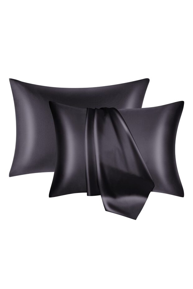 2-piece pillowcase set - Black - 50*75cm