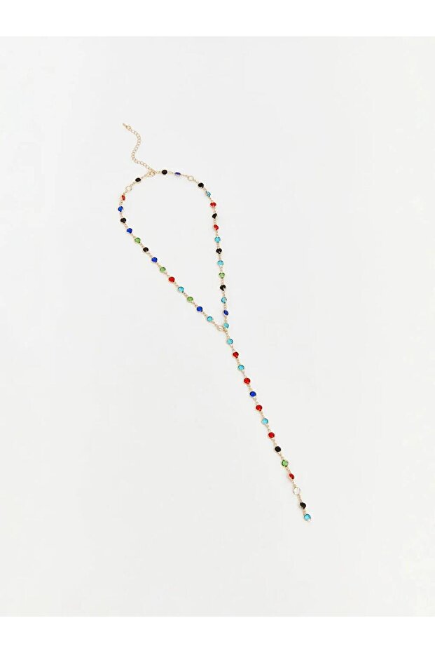 Women's Chain Necklace with Stones (S6)