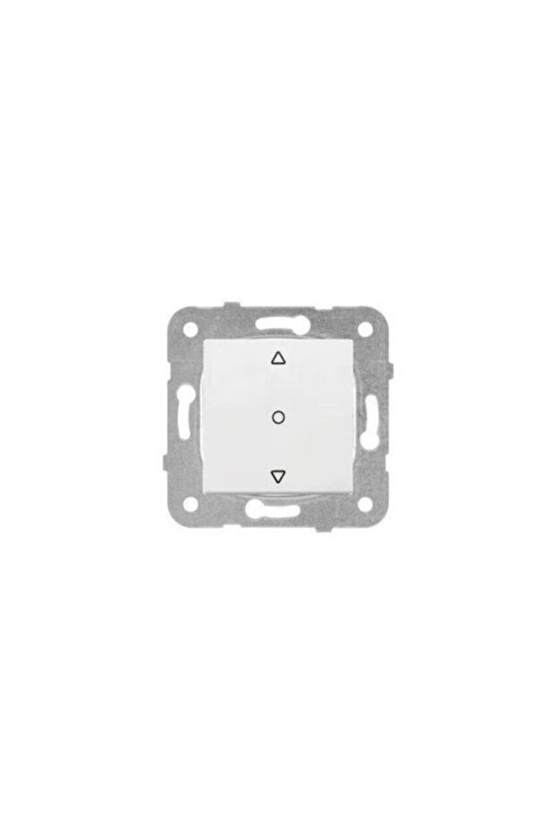 مفتاح تحكم كاري جالوزي بزر واحد أبيض (بدون إطار) 90967X72