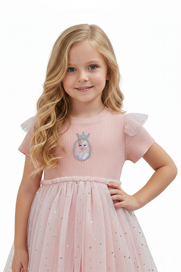 D' Daniela - Elsa Dreamland Dress - Pink - 1Y to 8Y