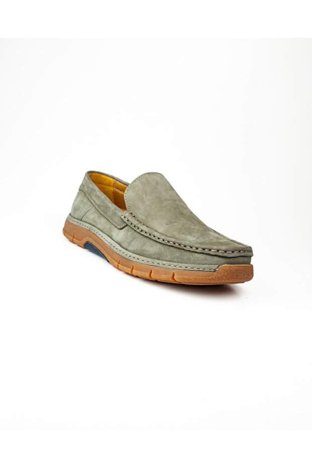 3319 Gray Nubuck Leather Men's Casual Shoes