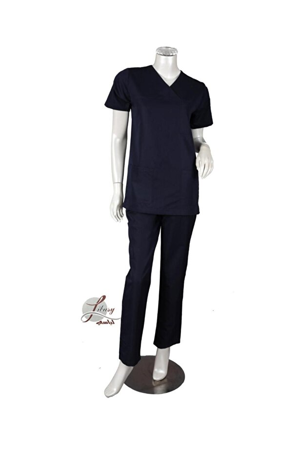طقم سكراب طبي (زي موحد) باللون الكحلي