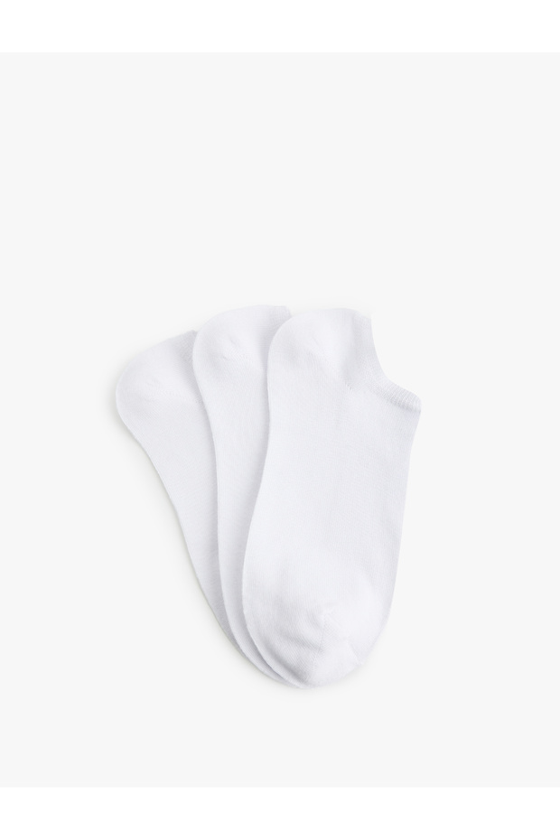 Set of 3 Basic Cotton Invisible Socks