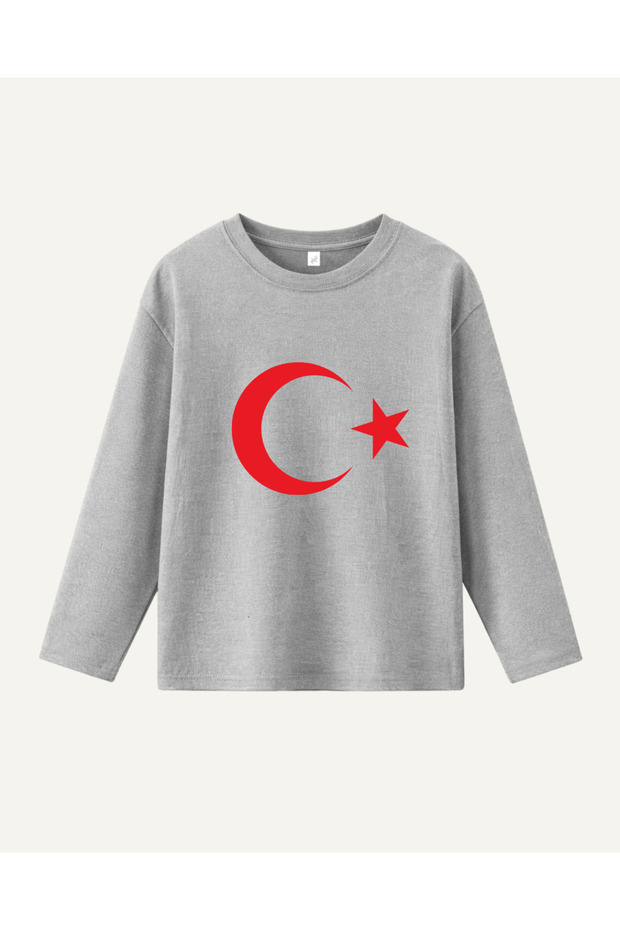 Children's Moon Star Printed Long Sleeve T-Shirt