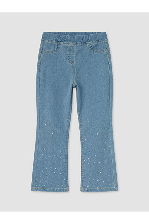 Esvab • Modern & Distinctive Slim Fit Stone Embellished Girls' Jean Pants