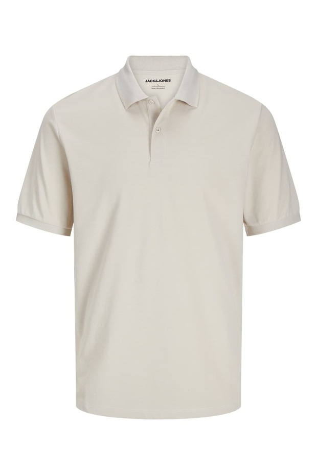 Men Cream Cotton Regular Polo