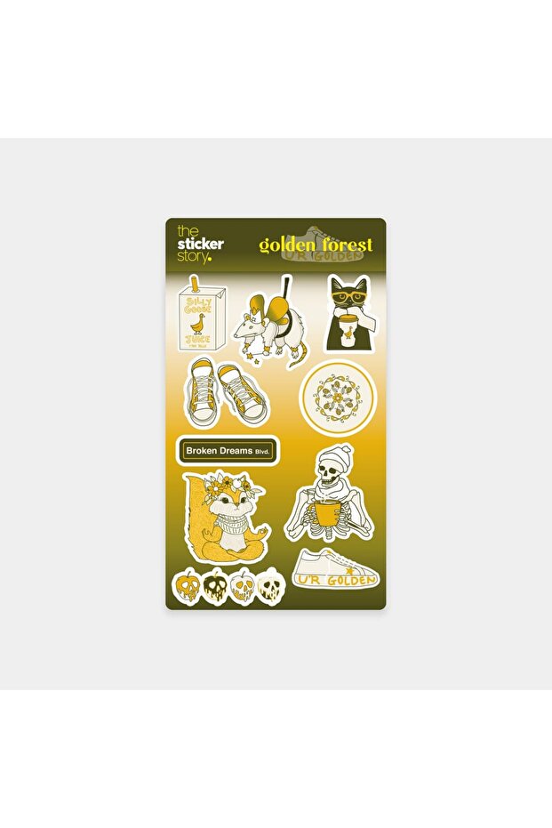 Golden Forest Sticker Series
