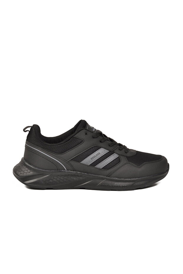 Black Smoked Mesh Lightweight Large Size Men's Sports Shoes 1548 m