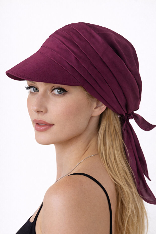 Tie-On Bandana Visor Hat
