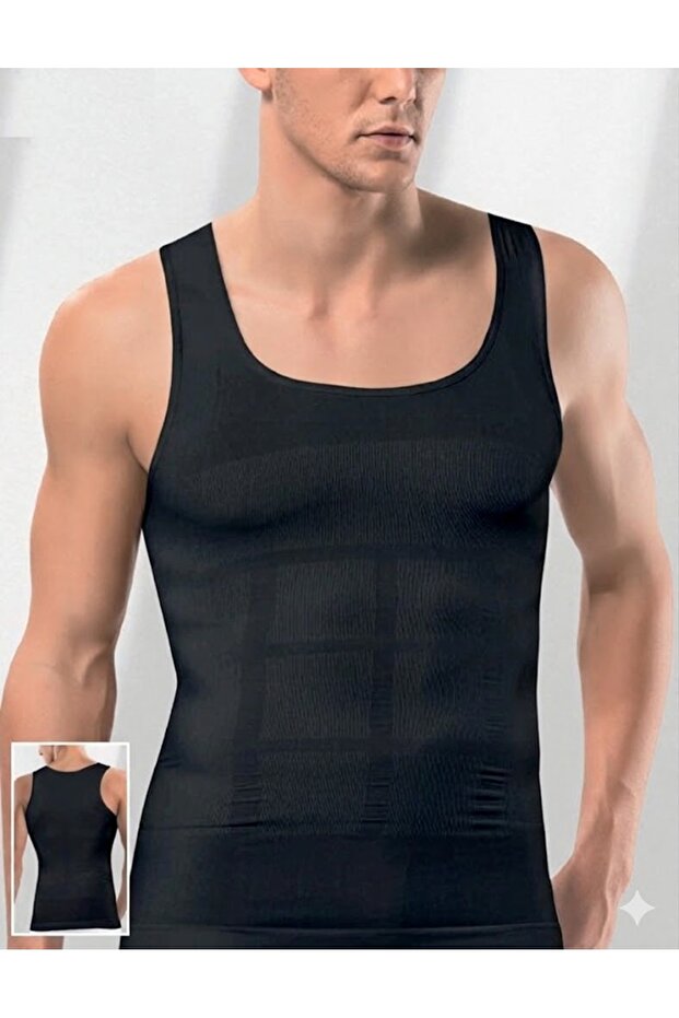 Men's Waist-Chest-Belly Toning and Firming Corset Undershirt