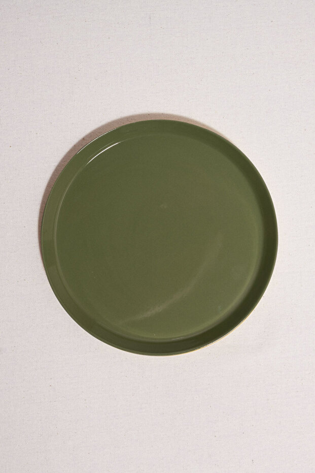 طبق فطائر سيراميك فاروي أخضر - قطعة واحدة