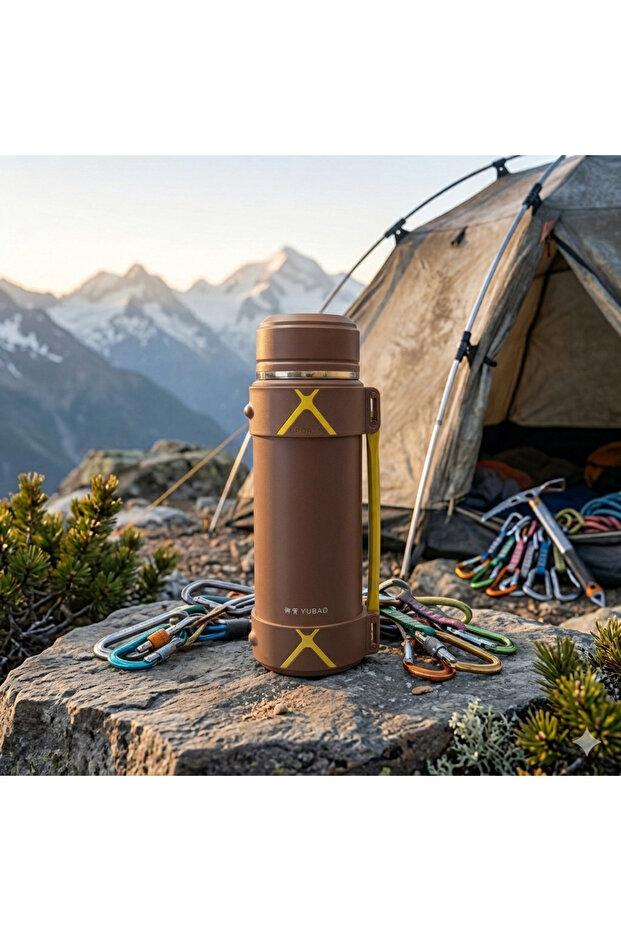 Yubao 2000 ml Double Layer Vacuum Stainless Steel Thermos - Leak-Proof Design for Outdoor and Camping
