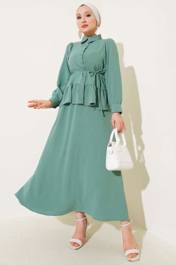 Ayrobin Rope Lace Skirt Double Suit
