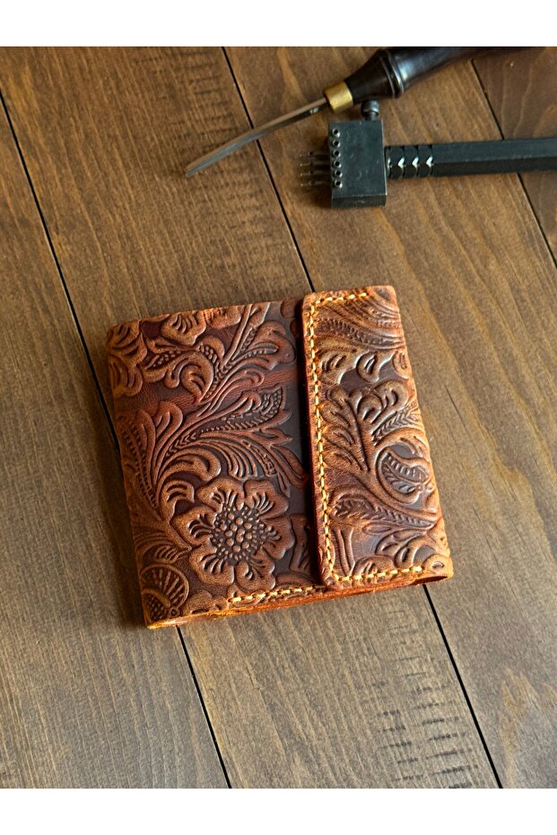 Wranglermax Handcrafted Genuine Leather Stylish and Practical Design Women's Wallet. Birthday & Mother's Day Gift