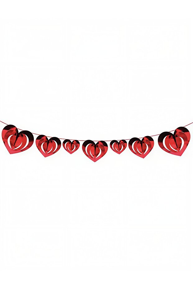 Decorative 3D Banner with Hearts 12 Pieces Birthday Marriage Proposal Valentine's Day