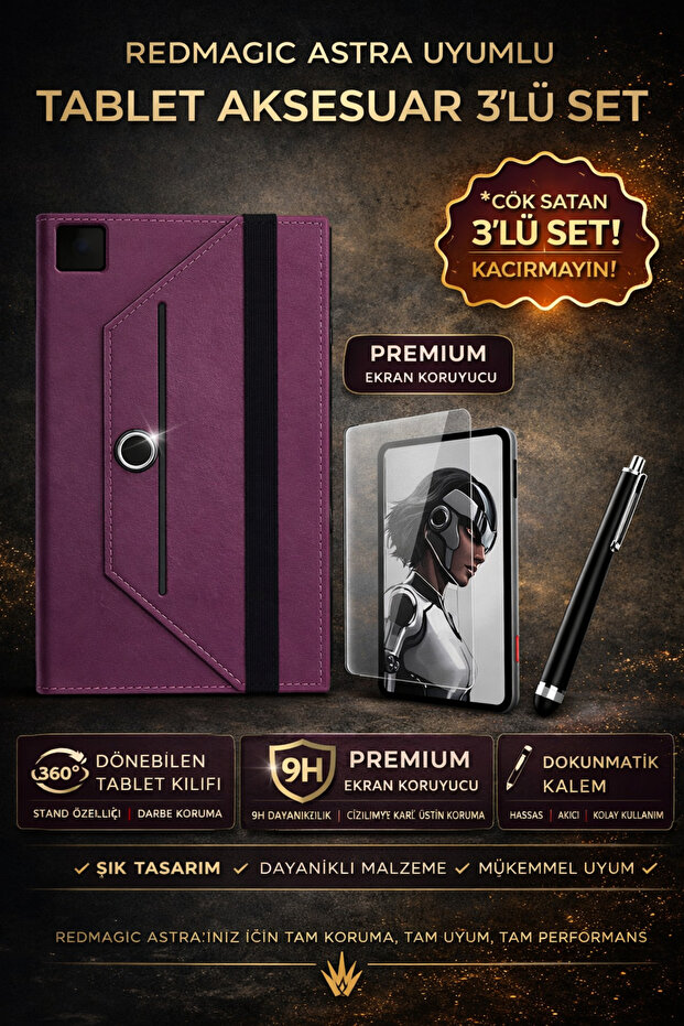 حافظة Zte Redmagic Astra مقاس 9.06 بوصة مع قلم لمس واقٍ للشاشة من نوع نانو