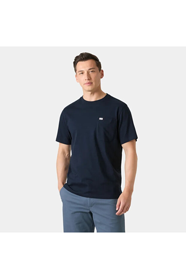 Hudson T-Shirt Men's Navy Blue Tshirt Hha.54530-Hha.597