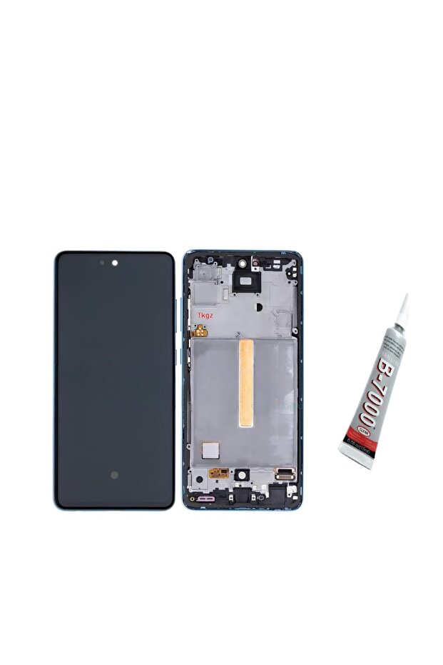 شاشة سامسونج جالاكسي A52 تعمل باللمس OLED (أسود) B7000 لاصقة