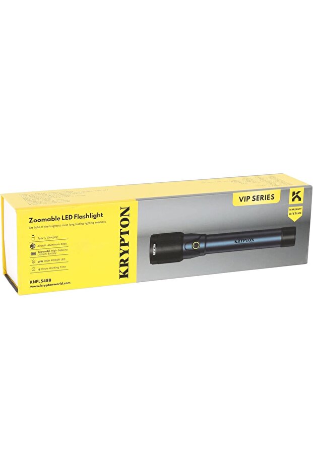 Zoomable LED Flashlight KNFL5488 - 4