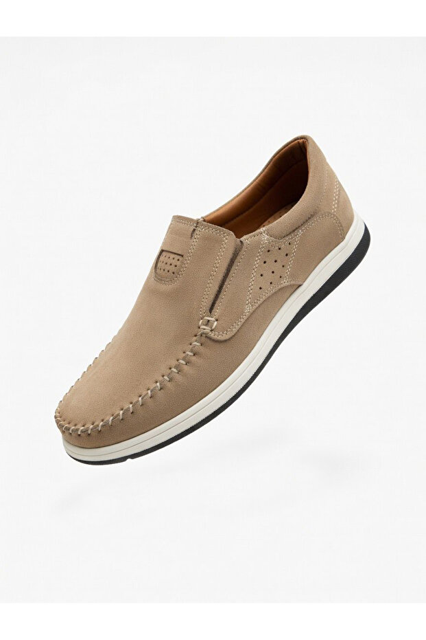 Daily Genuine Leather Ballet Flats Men's Shoes, Fully Orthopedic, Comfortable Fit