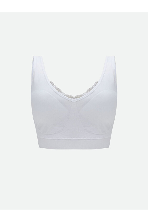Non-wired, non-padded, plain sports bra