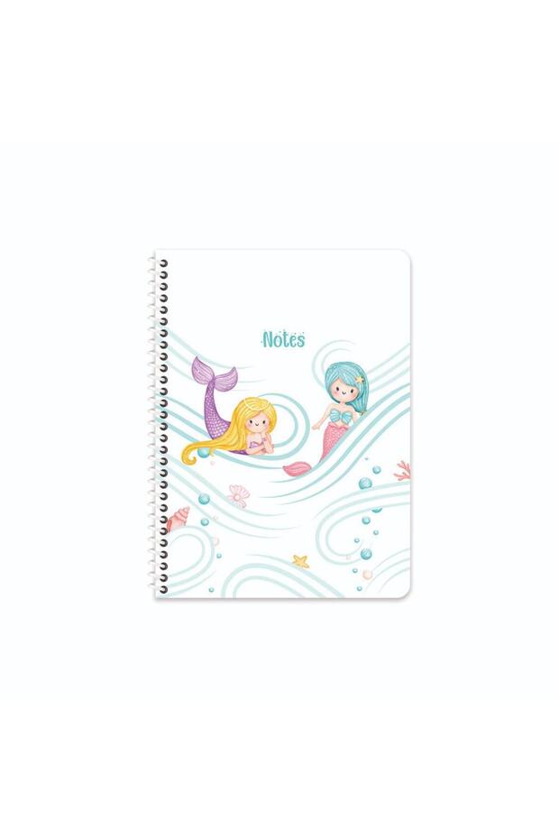 16.5X22.5 Spiral Pp Cover Striped Mermaid Notebook - No:02